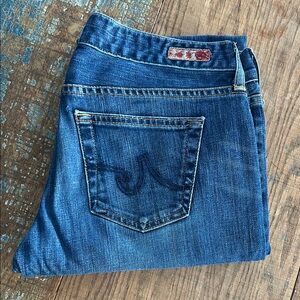 AG Straight Leg Blue Denim Jeans